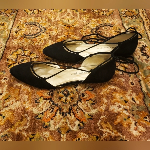 Anne Klein Leather Wrap Ballet-Style  Flats - Picture 3 of 5